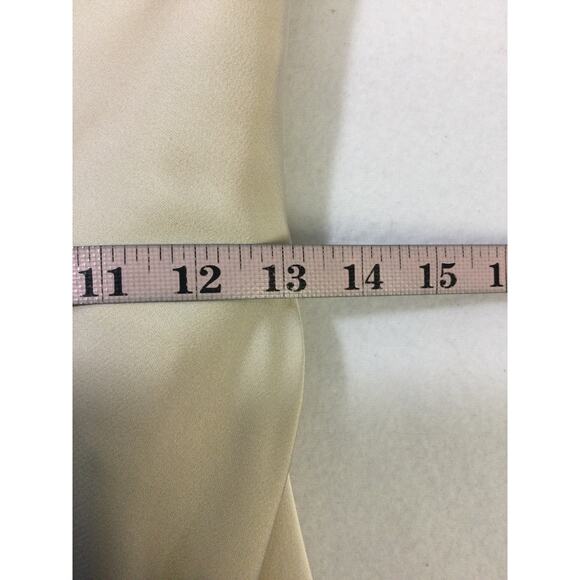 AW BRIDAL 4 S champagne cream satin one shoulder bridesmaid maxi dress NEW B36 - Picture 7 of 9